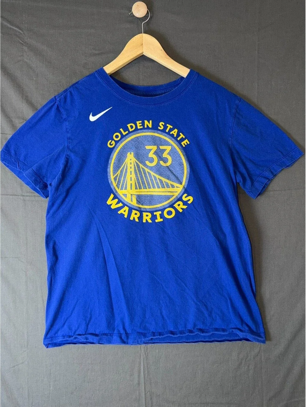 Nike Golden State Warriors James Wiseman #33 Men’s M Blue Graphic Tee